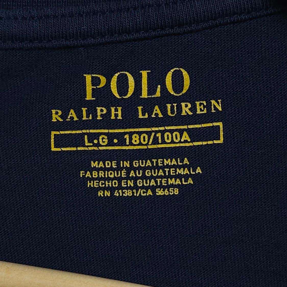 110)POLO 폴로 긴팔 티셔츠 네이비 상품이미지3