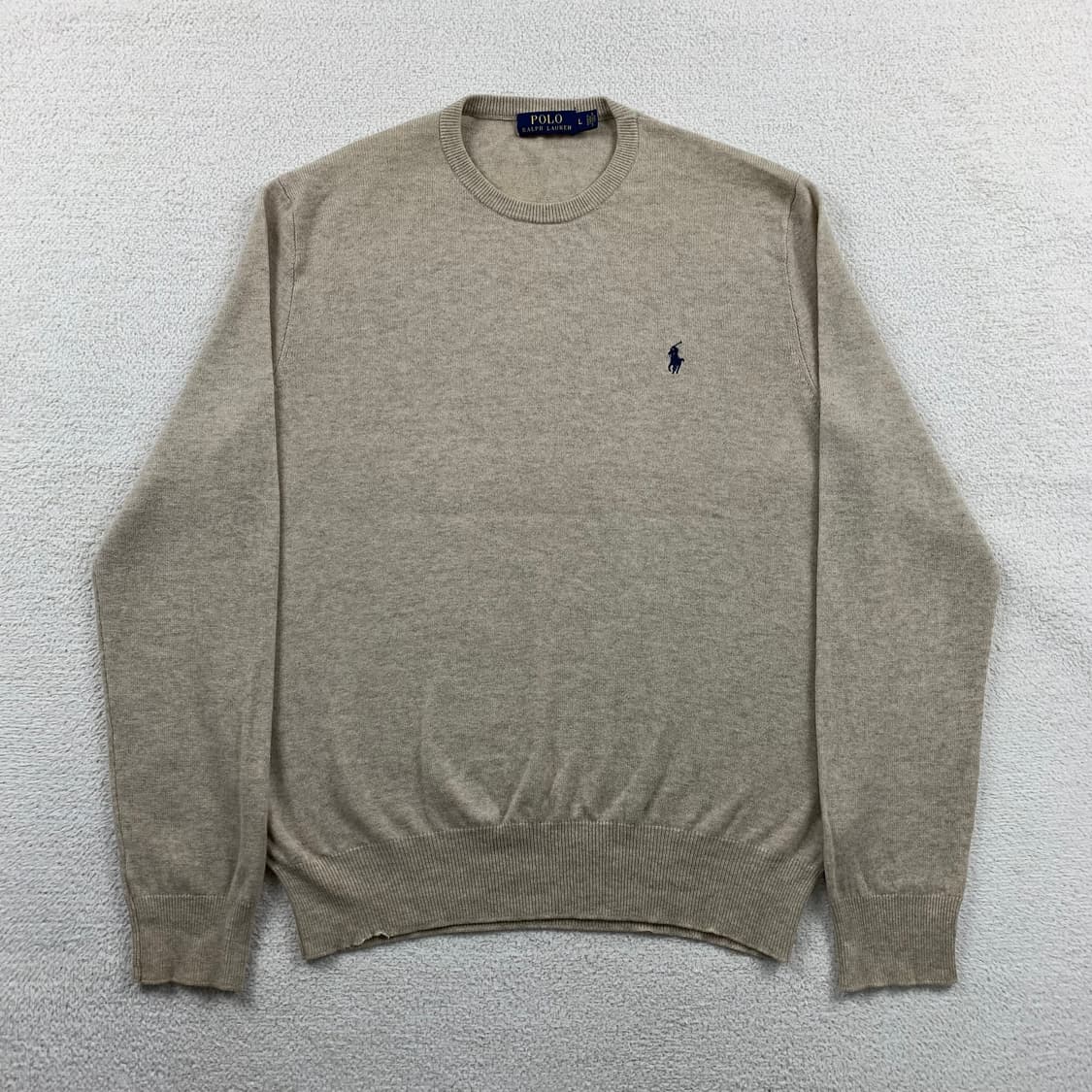 폴로 랄프로렌 포니로고 베이지 메리노울 니트 상품이미지1