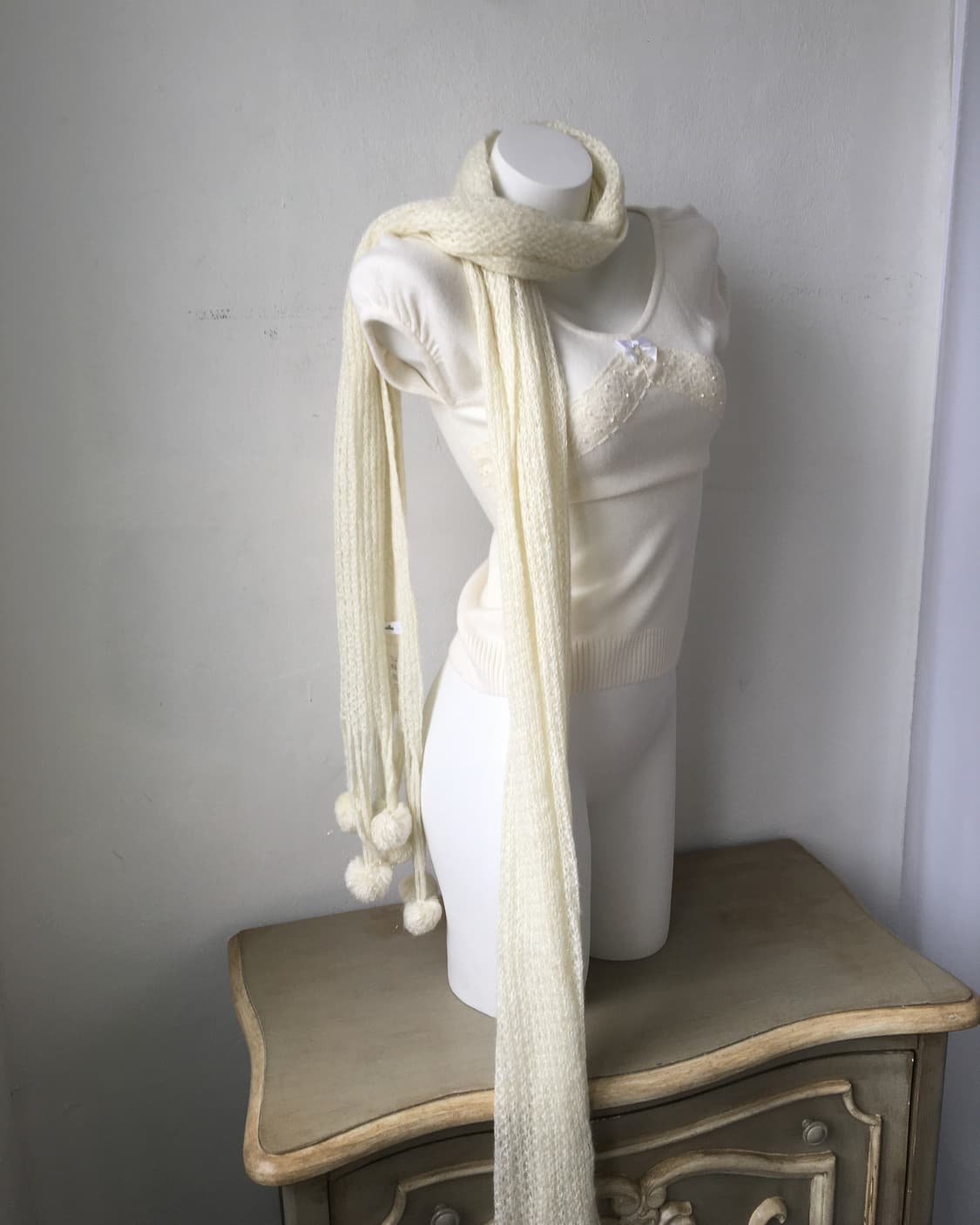 pompom knit muffler 상품이미지1