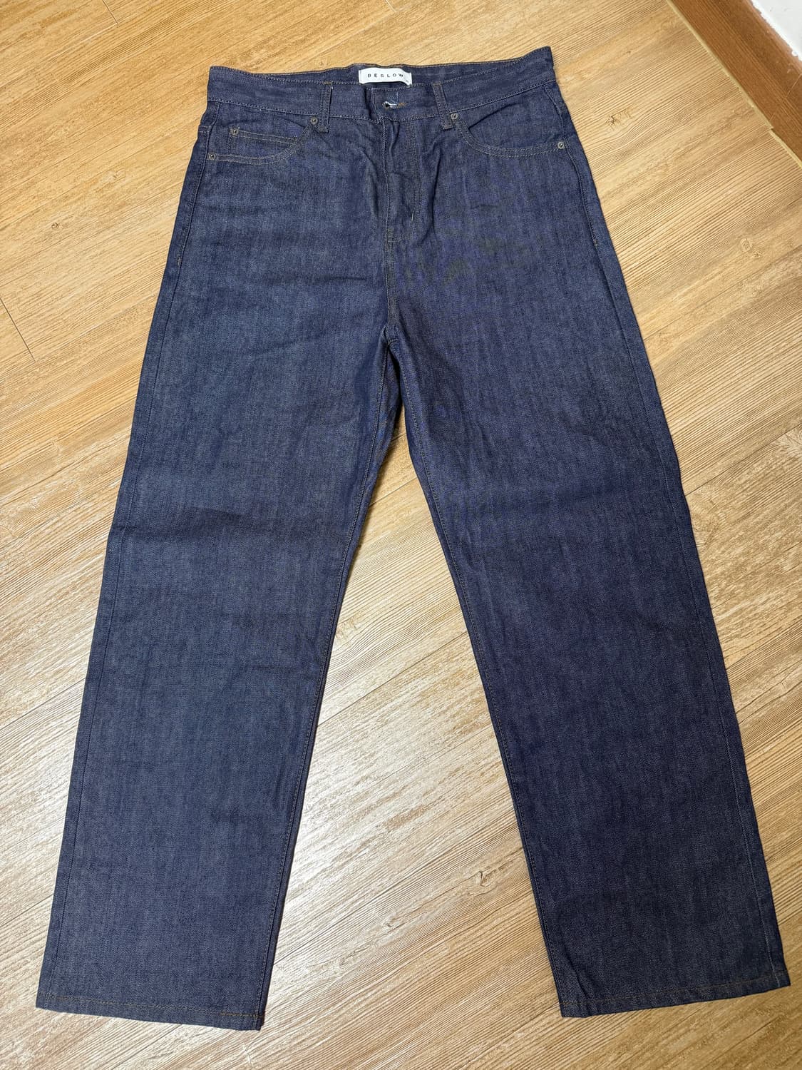 비슬로우 와이드 셀비지 데님 인디고 XL 상품이미지2