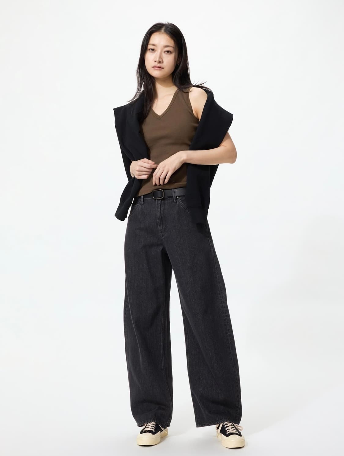 [구해요/30사이즈] 유니클로 배기커브진(긴기장) 중청,그레이,화이트 상품이미지2