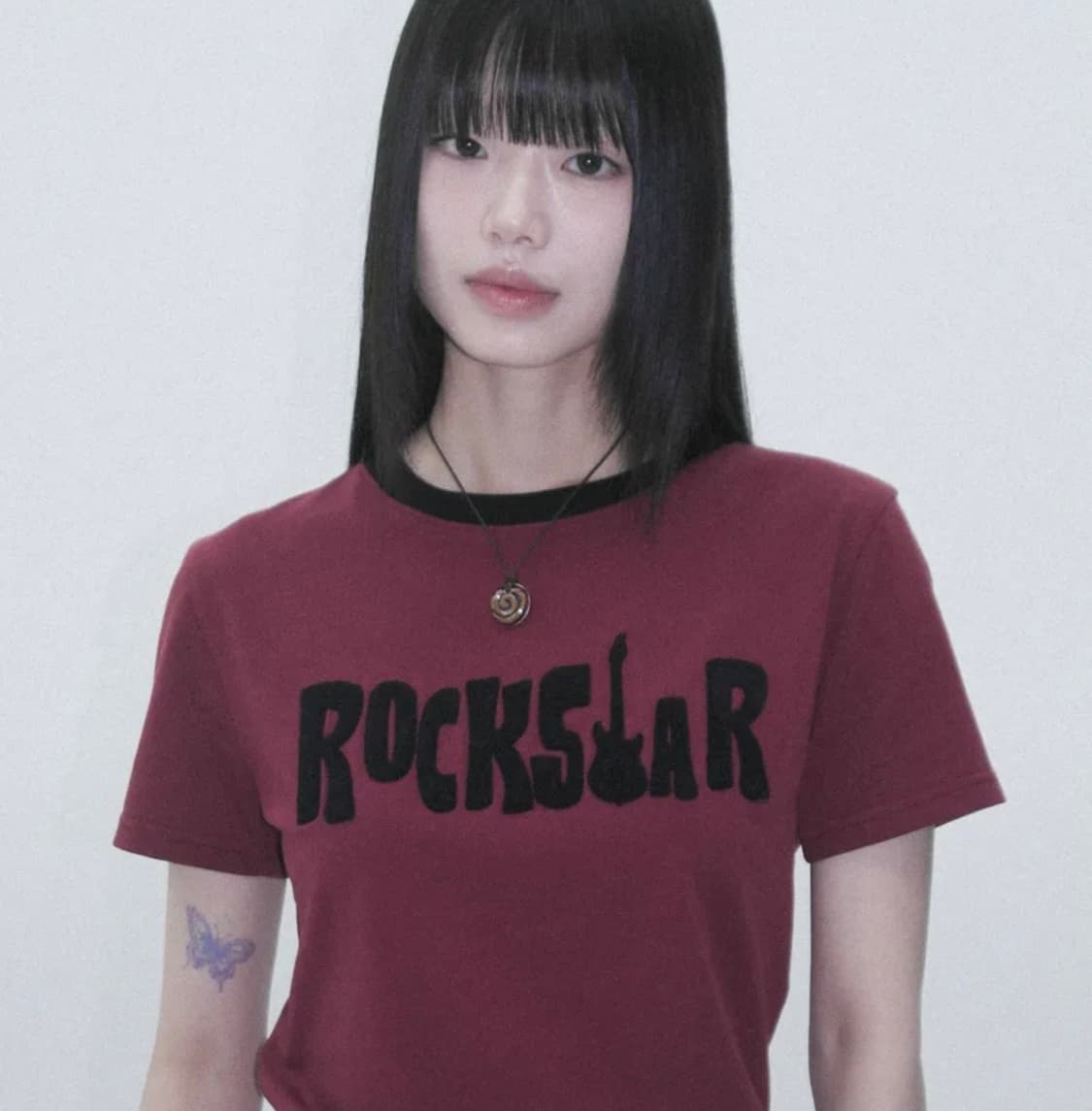 아캄 ROCKSTAR Boucle Half Top (Red) 상품이미지2
