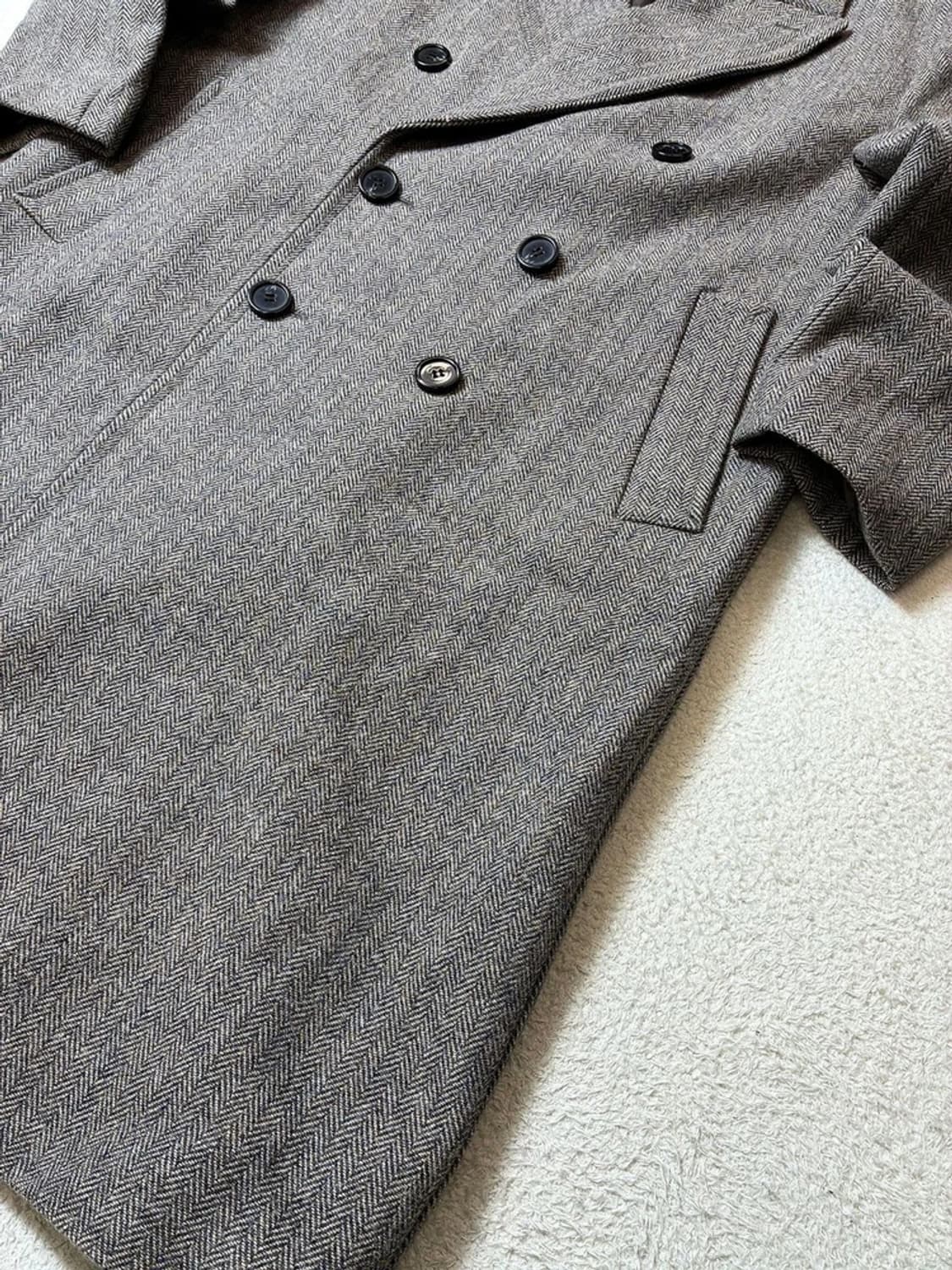 던스트 DUNST 테일러드 헤링본 더블 브레스트 코트 PN6671 상품이미지5