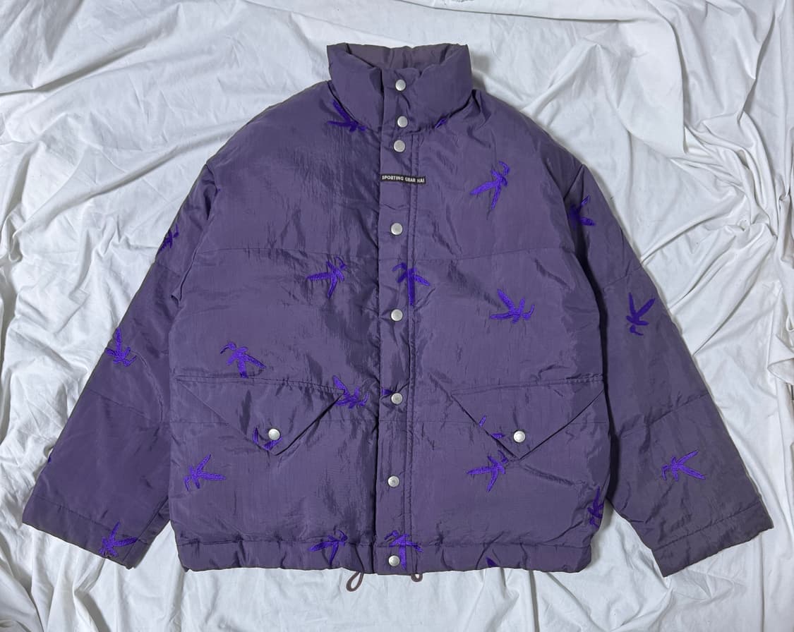 이세이미야케 하이 스포르팅 기어 자수 로고 페더 다운 자켓 상품이미지1