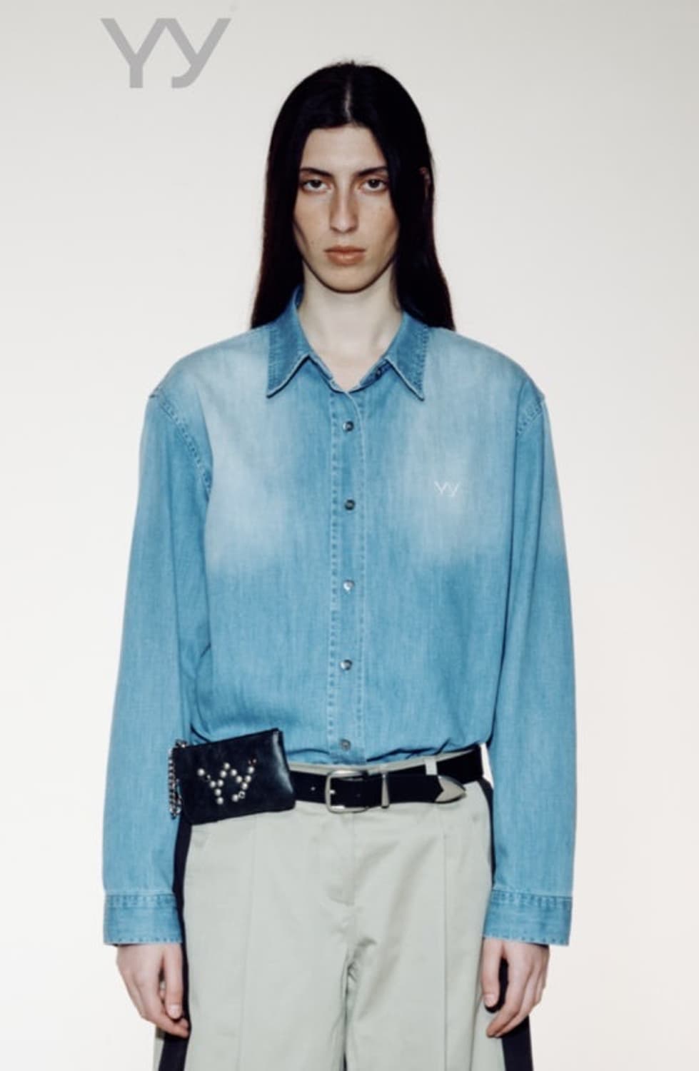 open yy 데님셔츠 상품이미지1
