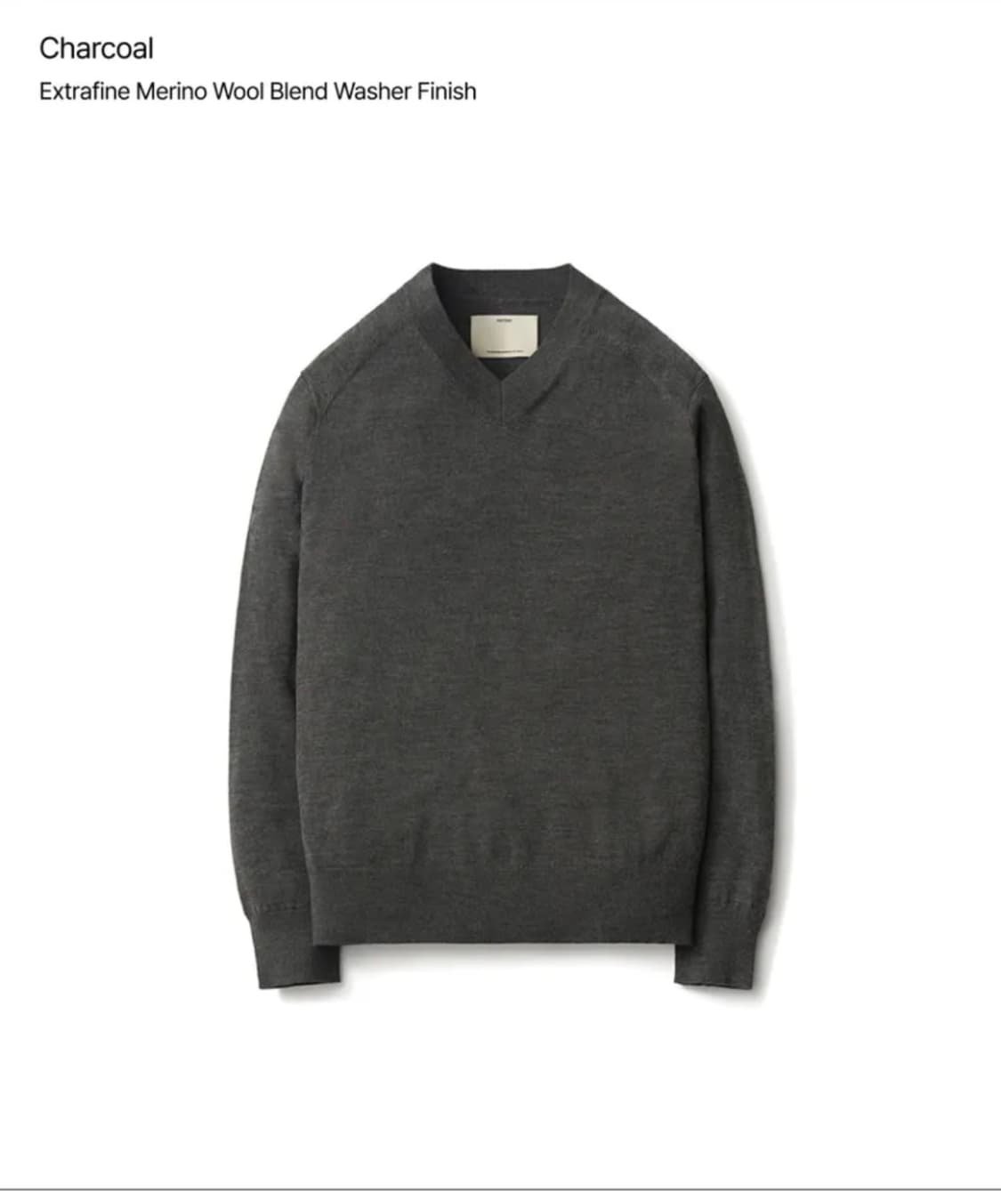 [POTTERY] Hard Twist Wool V-Neck Knit 상품이미지1