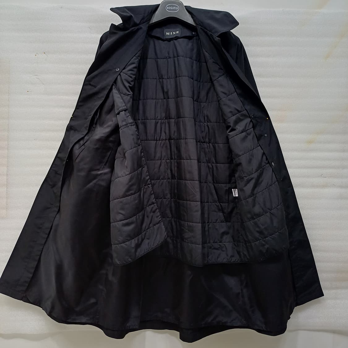 한섬 마인 트렌치 코트 여성 XS S 내피탈부착 블랙 사랑봉봉 상품이미지3