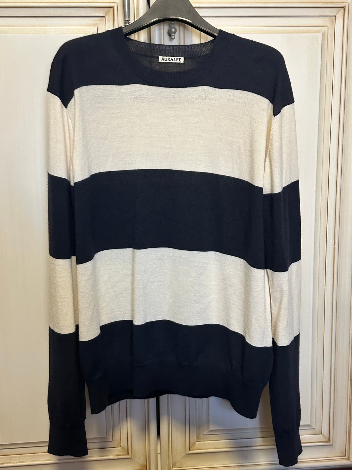 오라리 스트라이프 울 캐시미어 니트 상품이미지2