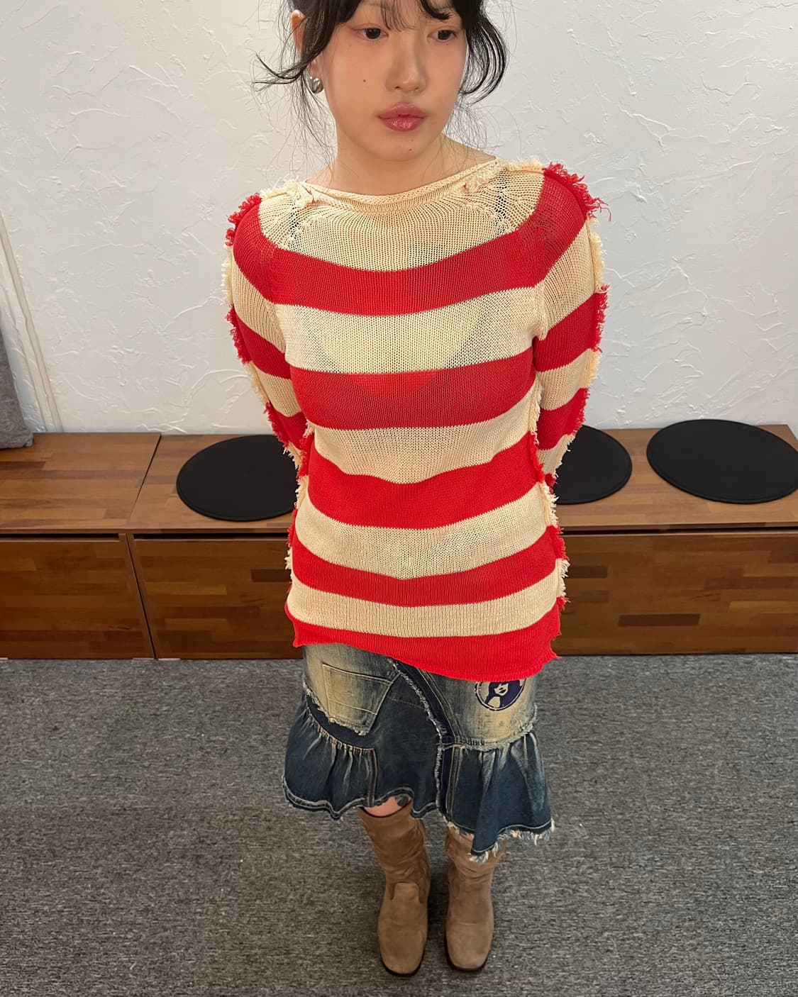 마르니 21SS 그런지 스트라이프 니트 상품이미지5