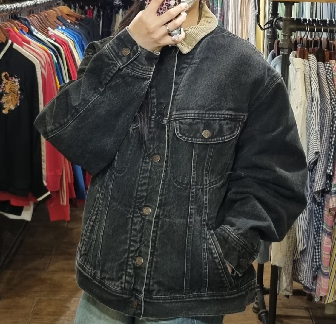 [Hi] lee 리 데님 자켓 블랙 상품이미지6