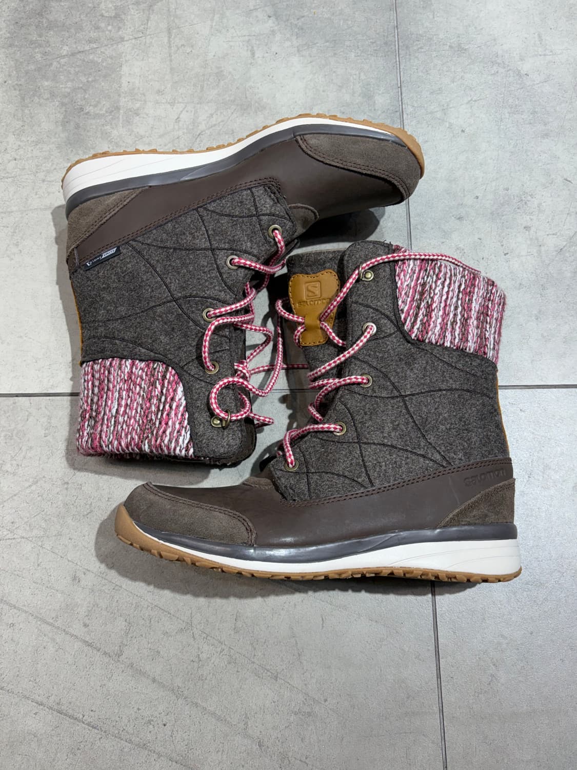 살로몬 초코 딸기 브라운 윈터 부츠 신발 상품이미지2