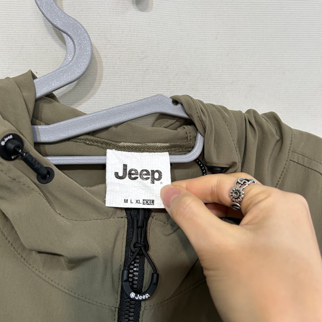 지프 2024 남성 우븐 스트레치 자켓 바람막이 110  상품이미지2