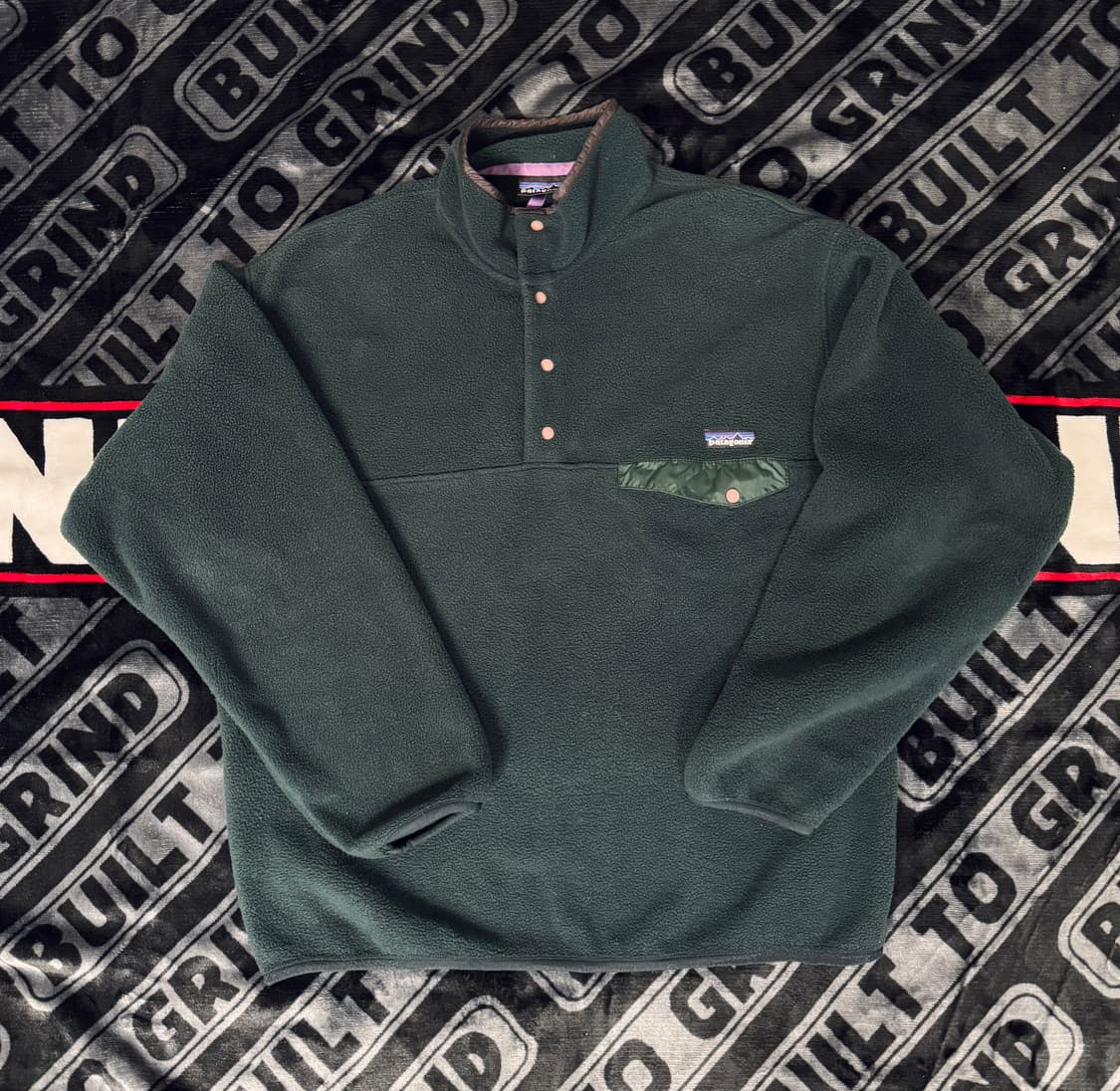 파타고니아 신칠라 스냅 티 풀 오버 그린 메이드 인 자메이카 상품이미지1