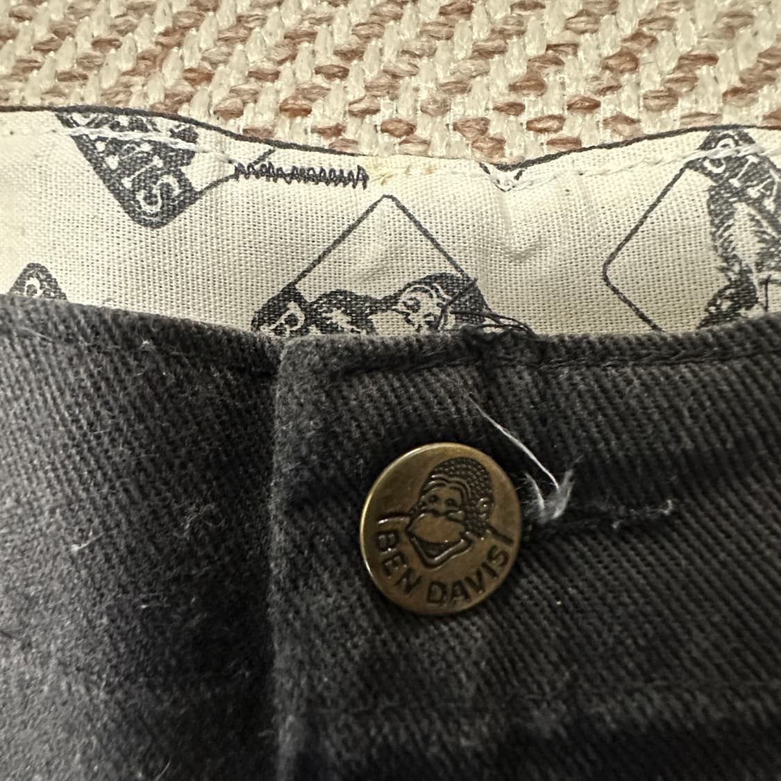 BEN DAVIS 90's usa fabric work shorts 상품이미지3