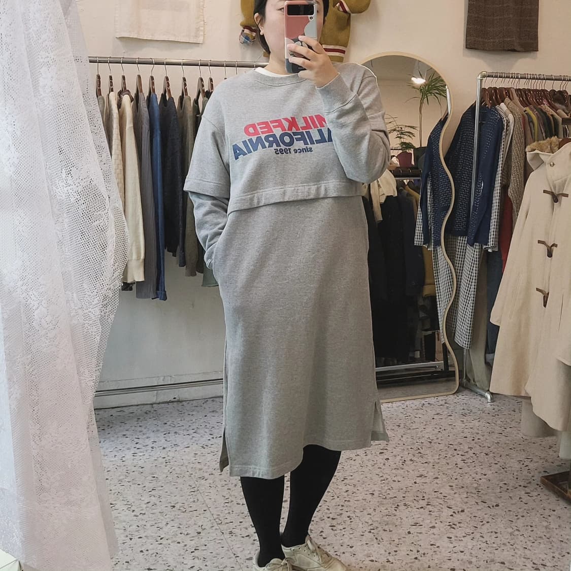 Milkfed 맨투맨 코튼원피스 상품이미지9