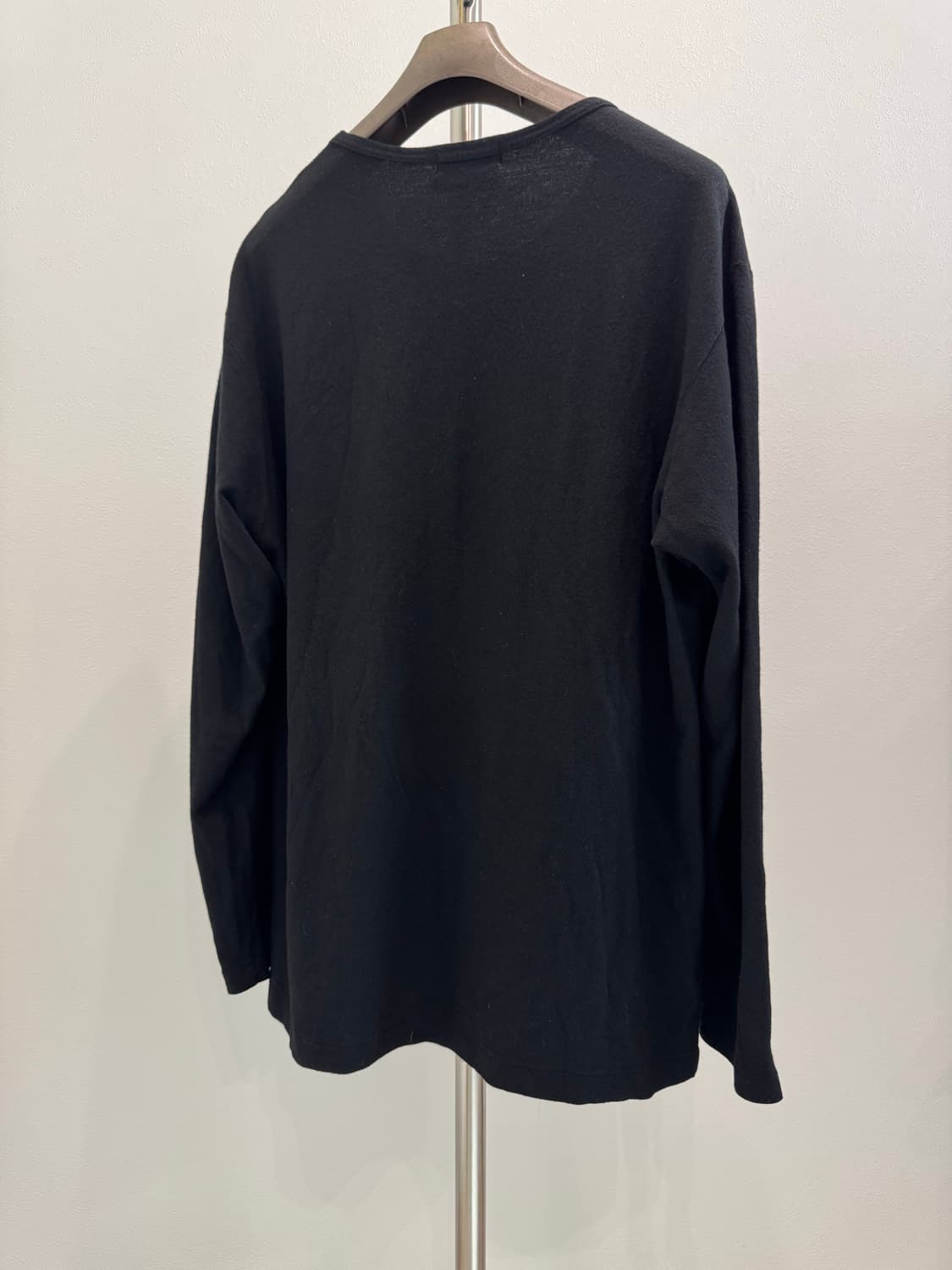 요지야마모토 뿌르옴므 오버사이즈 수퍼120 울 롱슬리브 상품이미지4