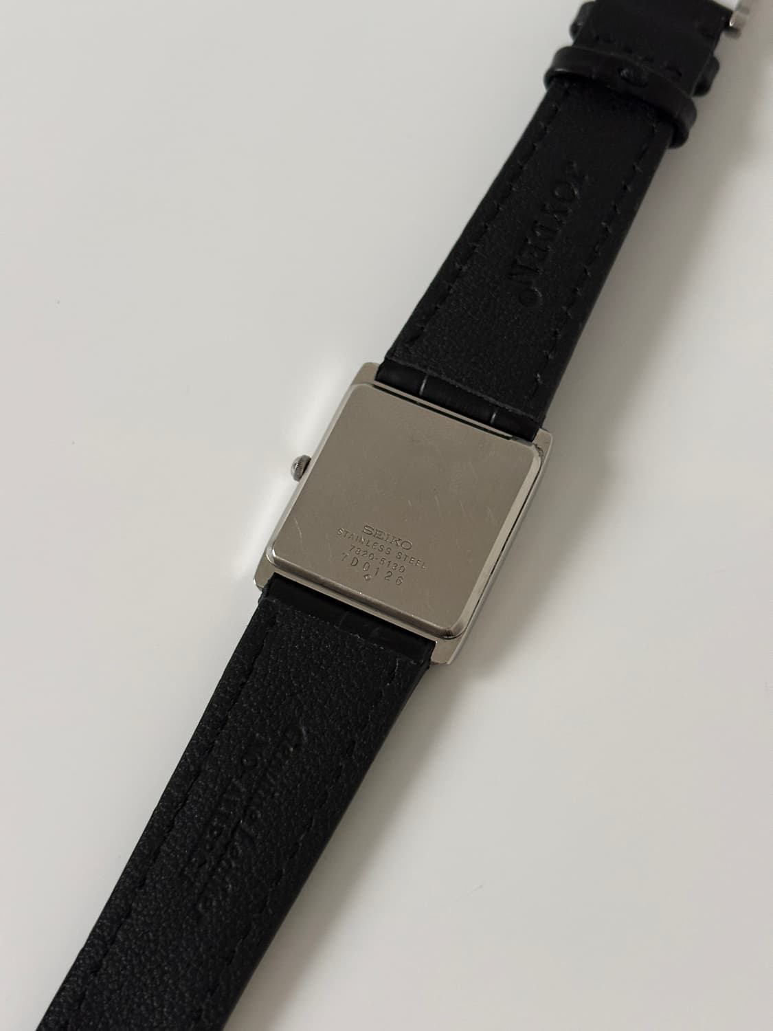 1980s Chariot Navy Dial Tank Quartz 상품이미지7