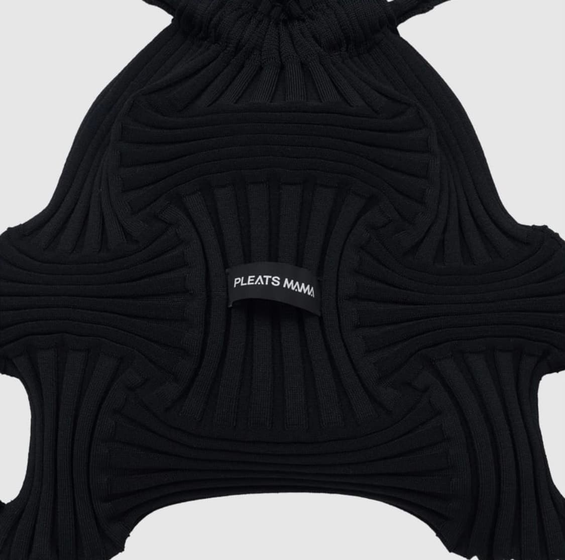 플리츠마마 보우 니트 백팩 블랙 리사이클 검정색가방노트북아이패드파우치짐색 상품이미지4