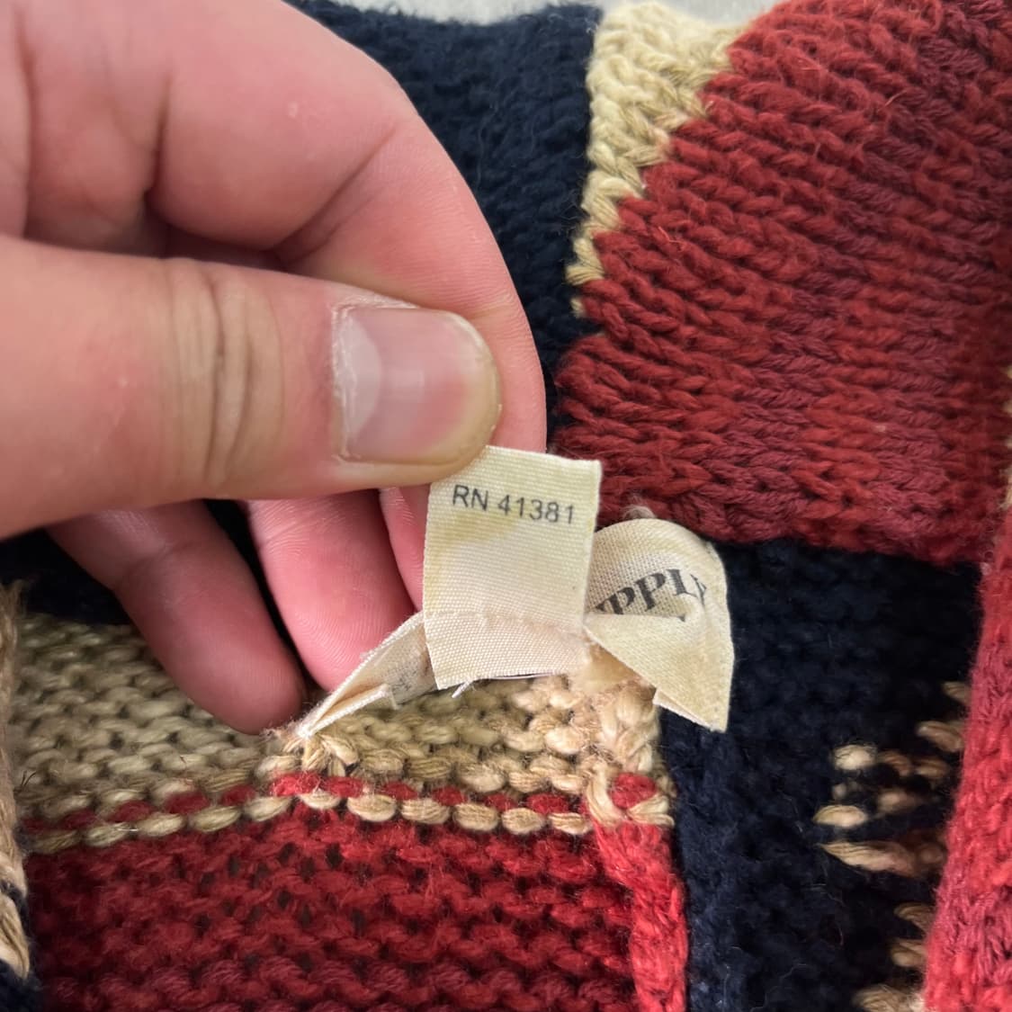 95 폴로랄프로렌 데님앤서플라이 성조기 숄카라 가디건 상품이미지4