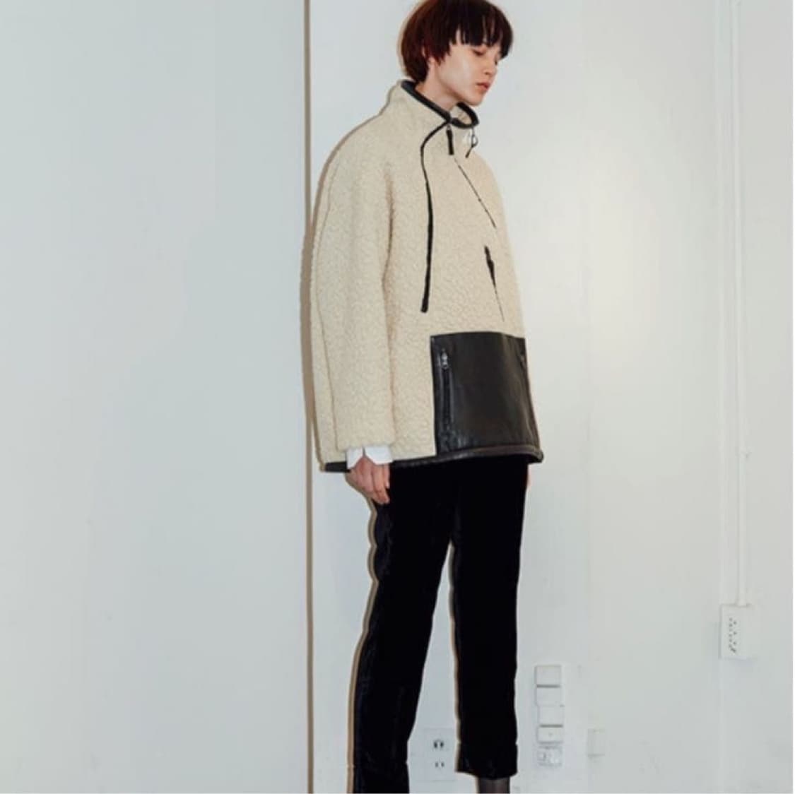 SOE 양가즉 플리스 자켓 (아이보리, M/민트급) 상품이미지10