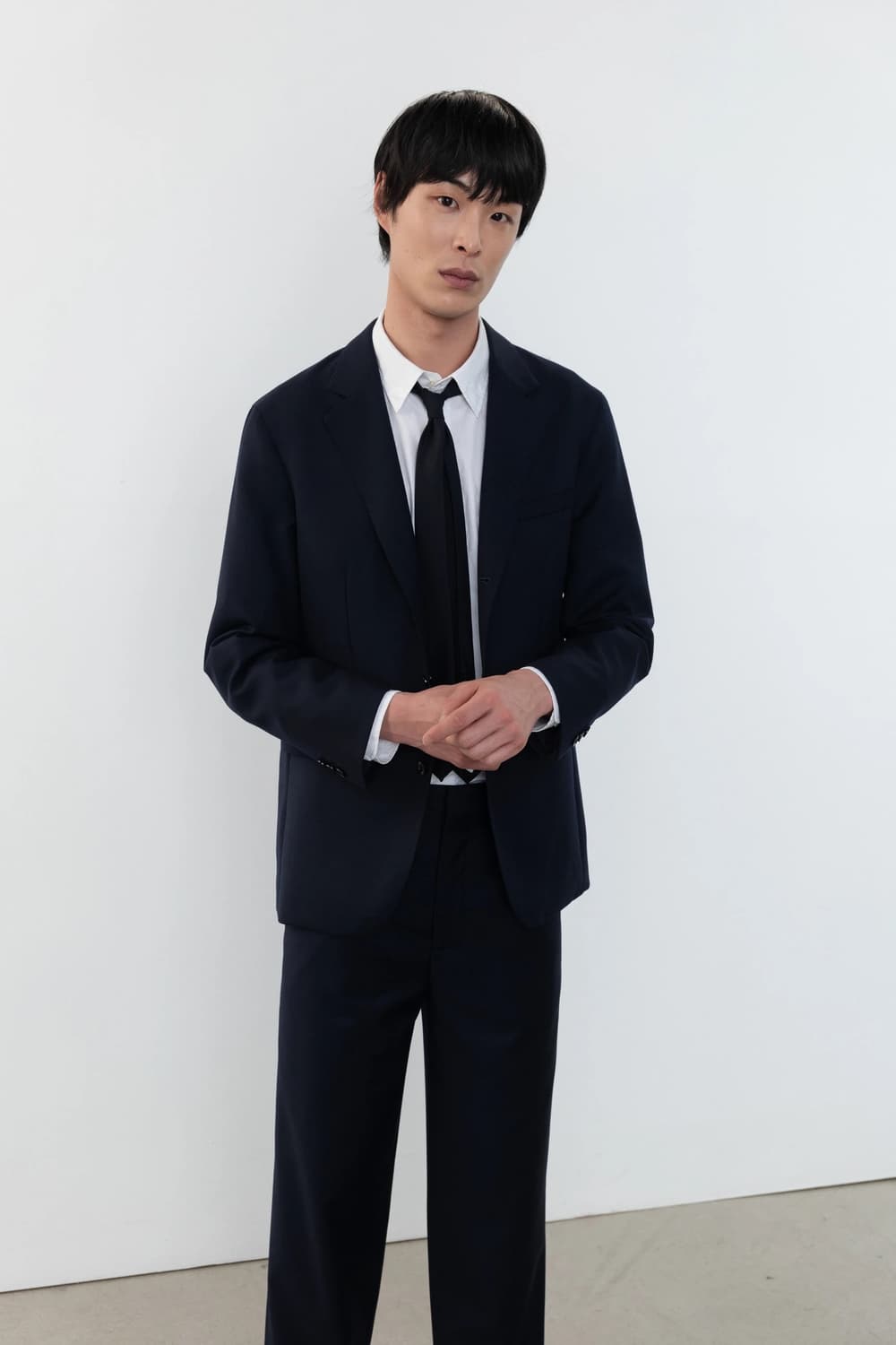 포터리 비즈니스 수트 셋업 블랙 (자켓 4 / 하의 3) 상품이미지4