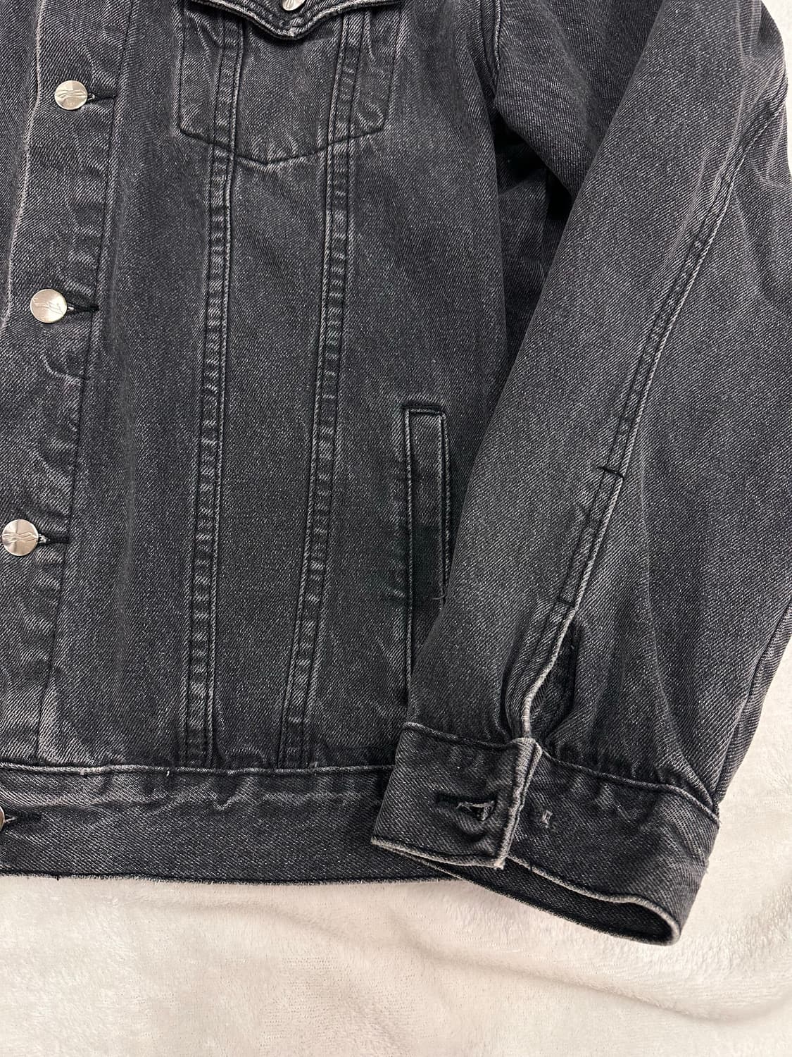 (L)웰던 오버사이즈 블랙 데님 자켓 상품이미지5