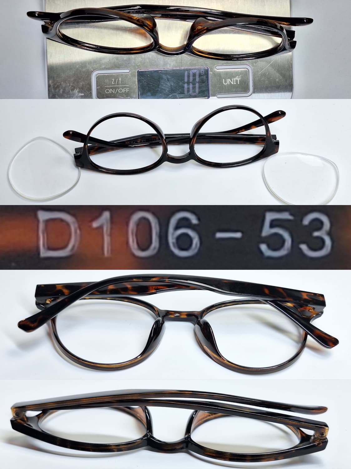 보스턴 호피 뿔테 안경테 D106-53 일본 수입 빈티지 클래식 레트로  상품이미지5