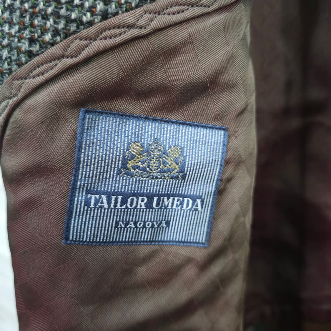 JAPAN 빈티지 나고야 테일러드샵 트위드울 코트- XL정도 상품이미지10