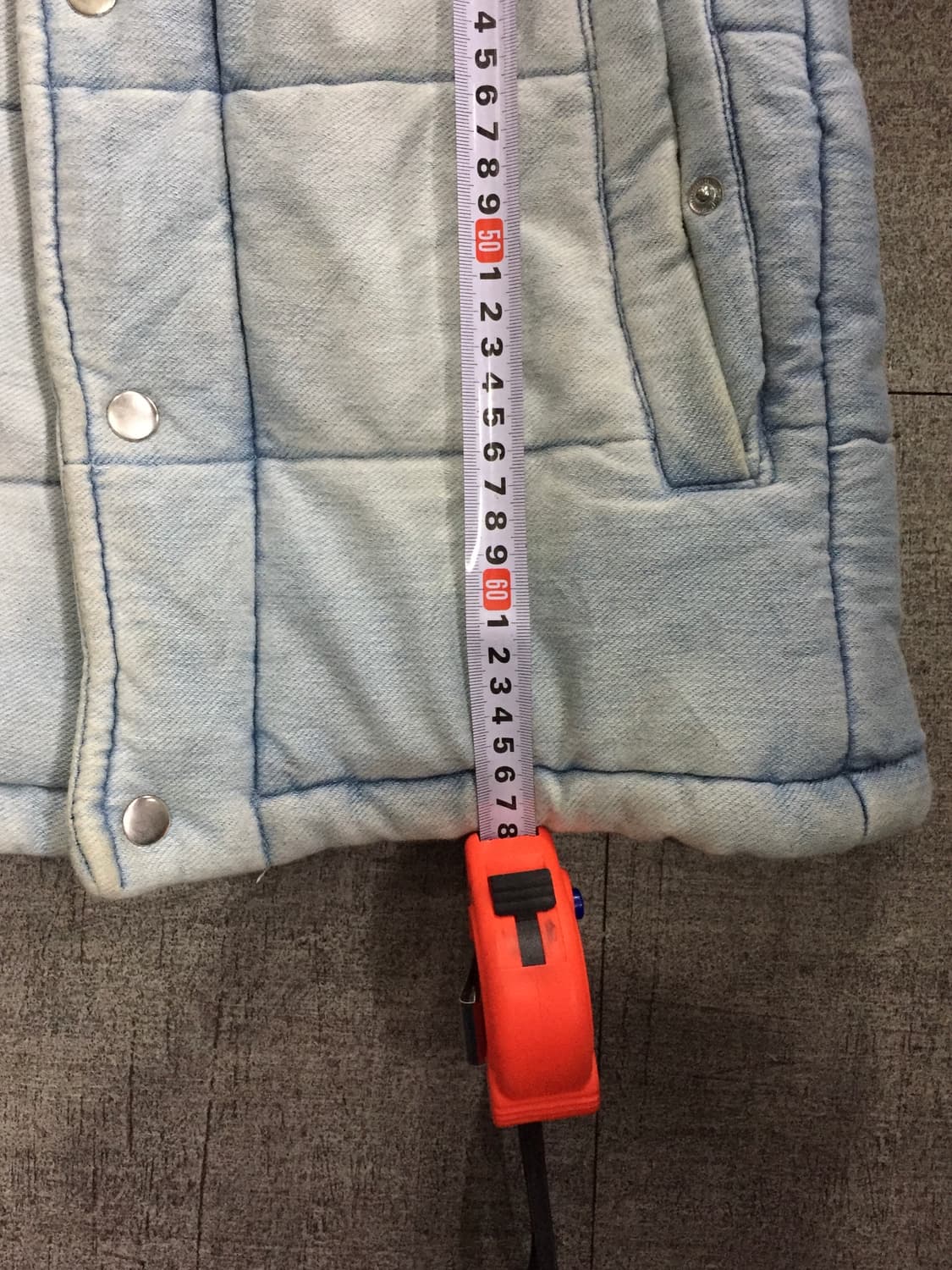 일본빈티지 Salzne 핀터깔y2k 락펑크긱시크 보헤미안 데님패딩 연청 상품이미지3