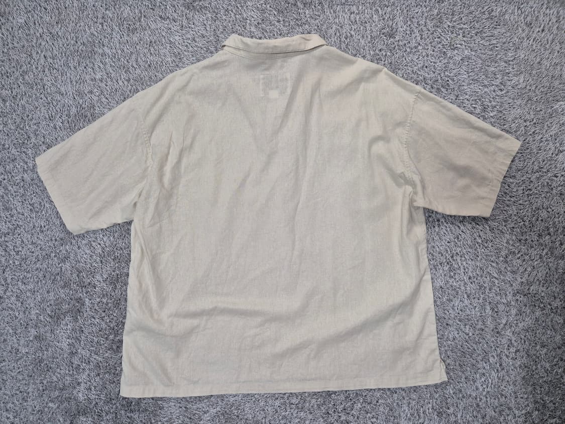 커버낫 남성 린넨 반팔 카라 셔츠 M 상품이미지5