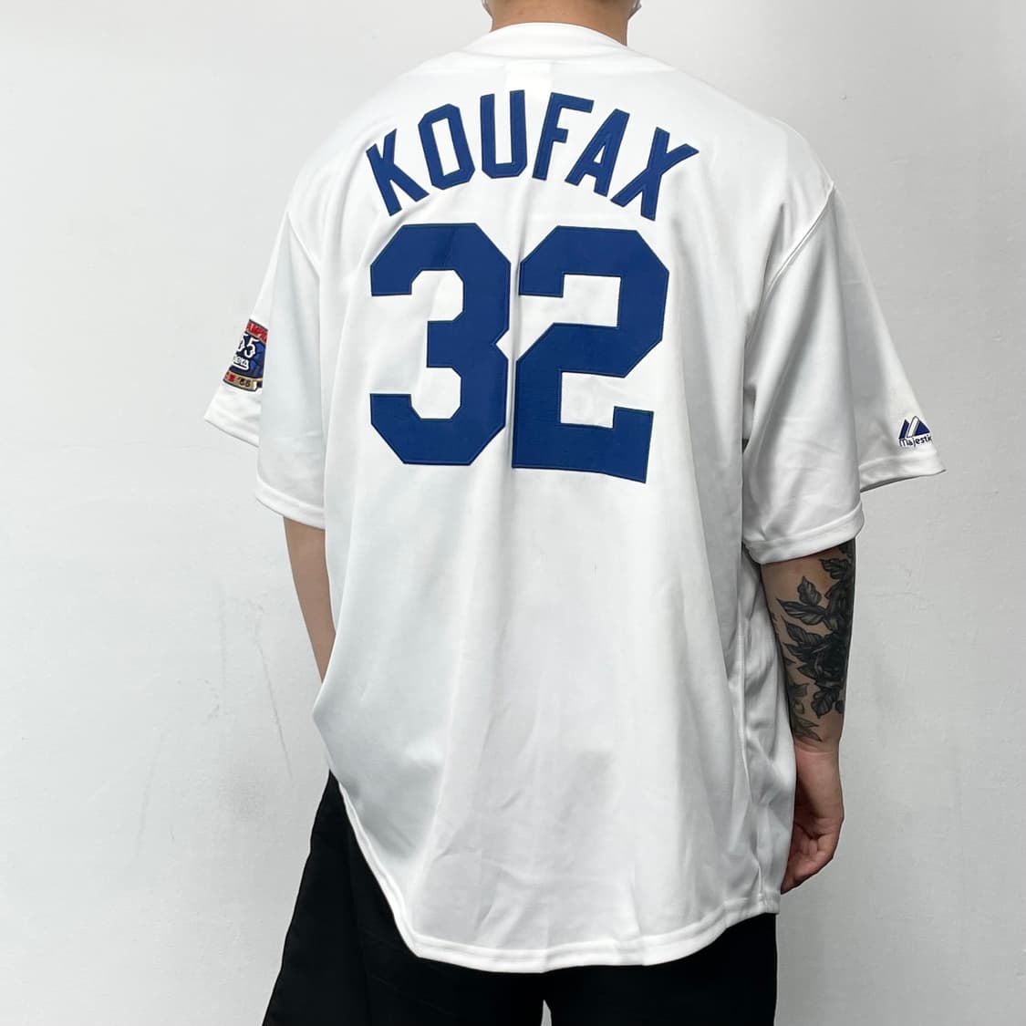 마제스틱 LA다져스 KOUFAX 패치워크 반팔 유니폼  상품이미지2