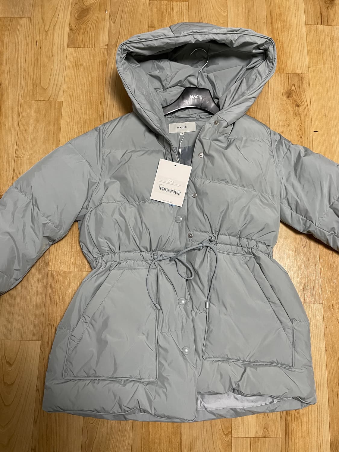 하시에 패딩 헤비 덤플링 다운 블루그레이 S 상품이미지6