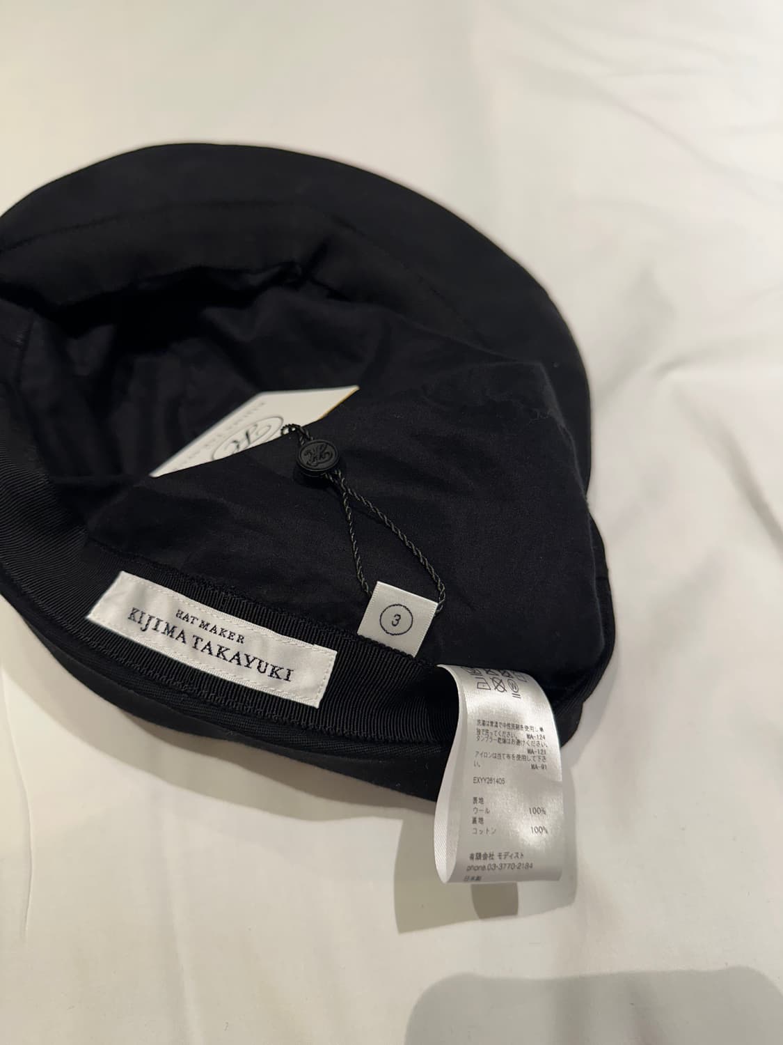 키지마타카유키 드레이프 워크캡 3사이즈 상품이미지6