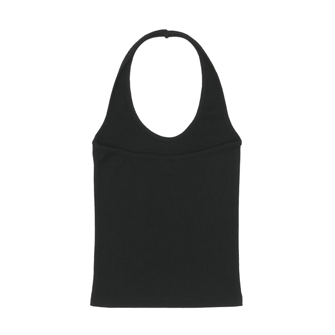 badee 배디 리브드 홀터 탑 홀터넥 블랙 상품이미지7