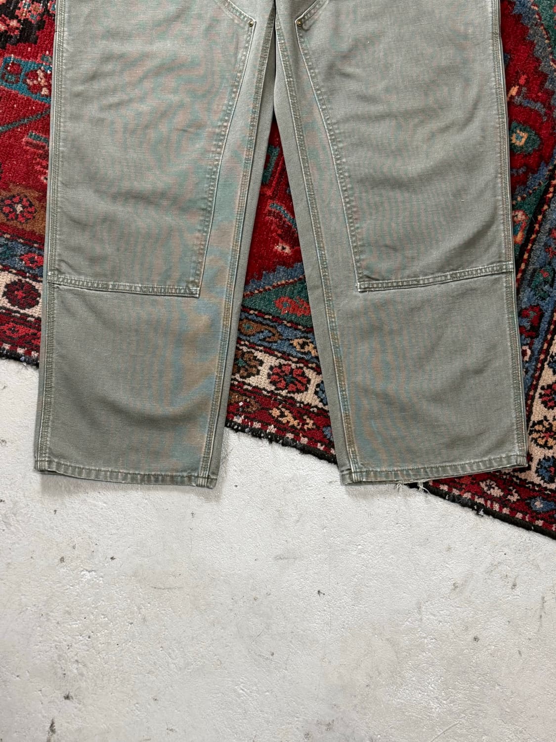 00's OG 칼하트 B136 더블니 팬츠 칼하트 MOS 모스그린 상품이미지7