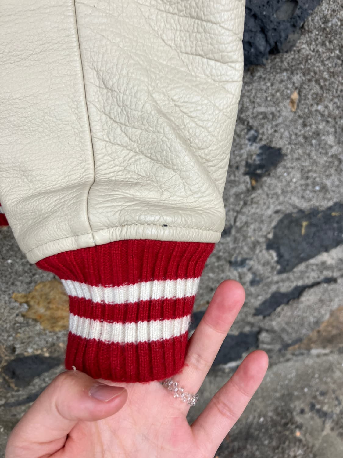 [vintage]BEAMS varsity jacket(Leather sl 상품이미지8