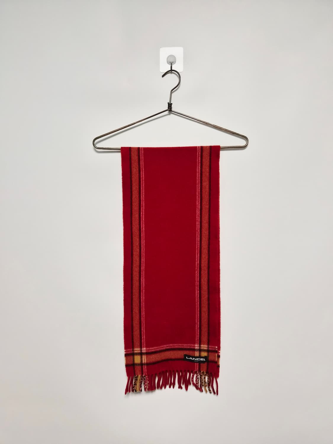 란셀 레드 울 앙고라 머플러  상품이미지4