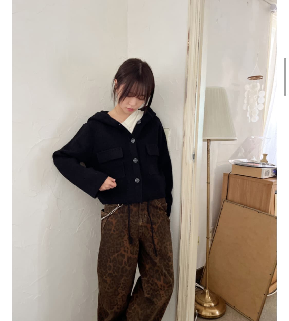 김아홉 도톰 니트 후드 JK 상품이미지3