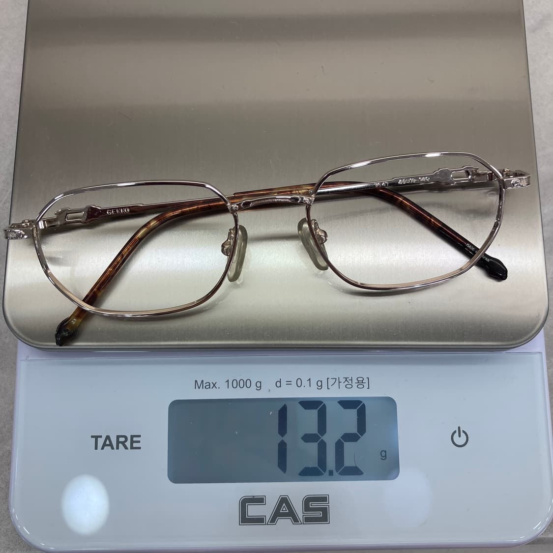 D93 일제 빈티지 GEKKO 금장 메탈테 안경 상품이미지8