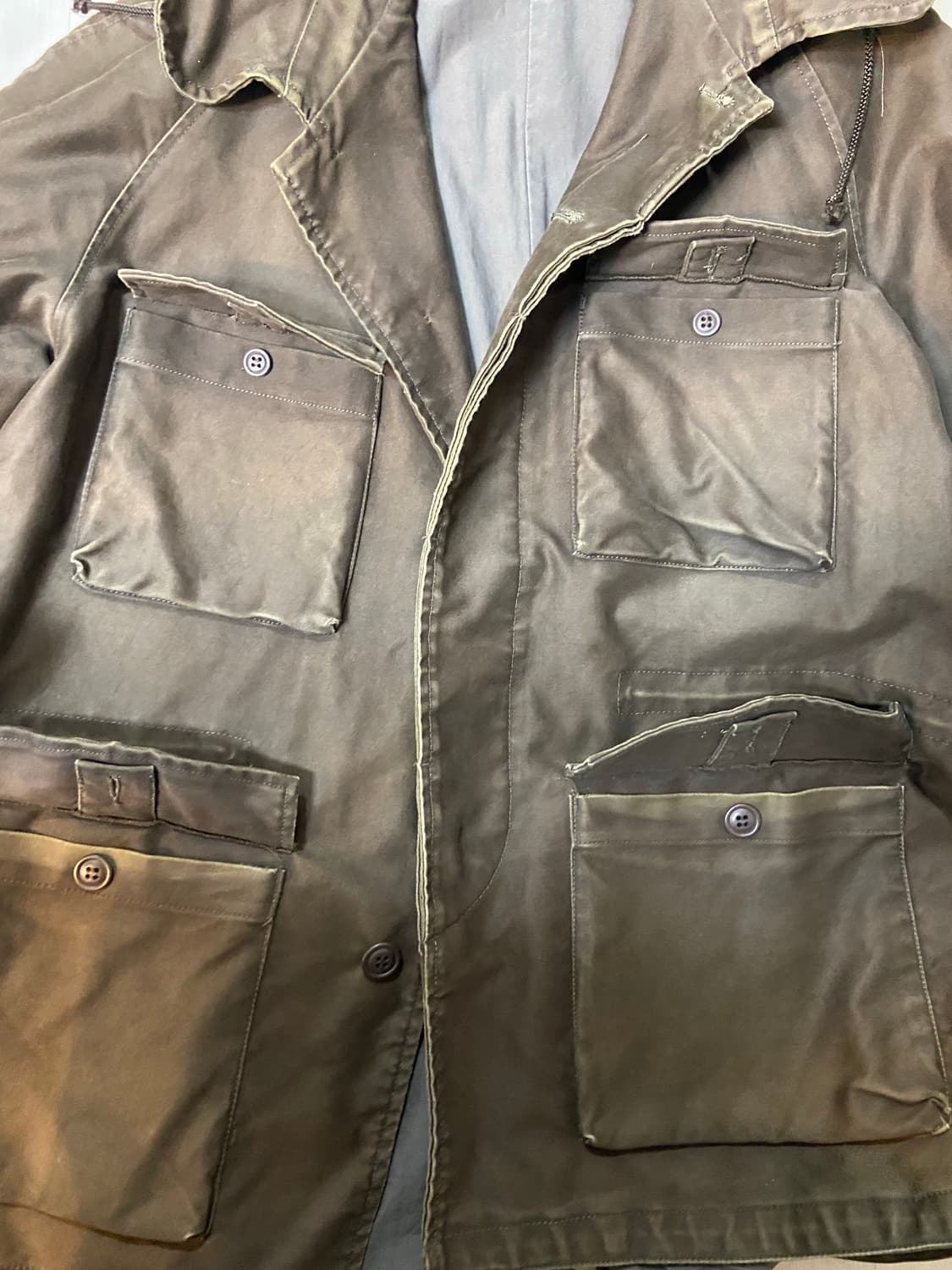 [L]03s 굿이너프 usaf 목도리도마뱀 필드자켓 브라운 올리브 상품이미지4