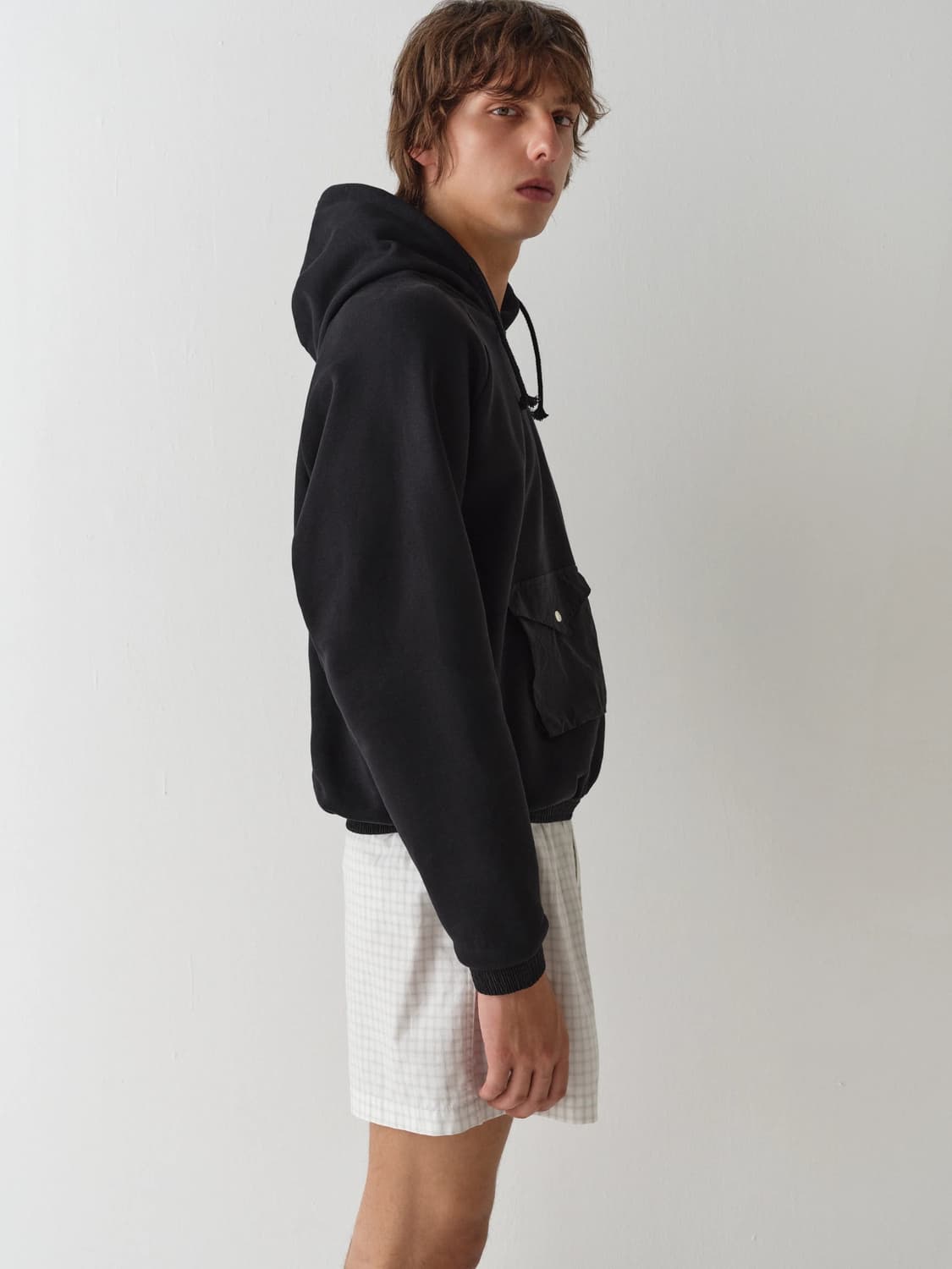 (L,XL) 기마구아스 Kenny 포켓 후드 블랙 상품이미지3