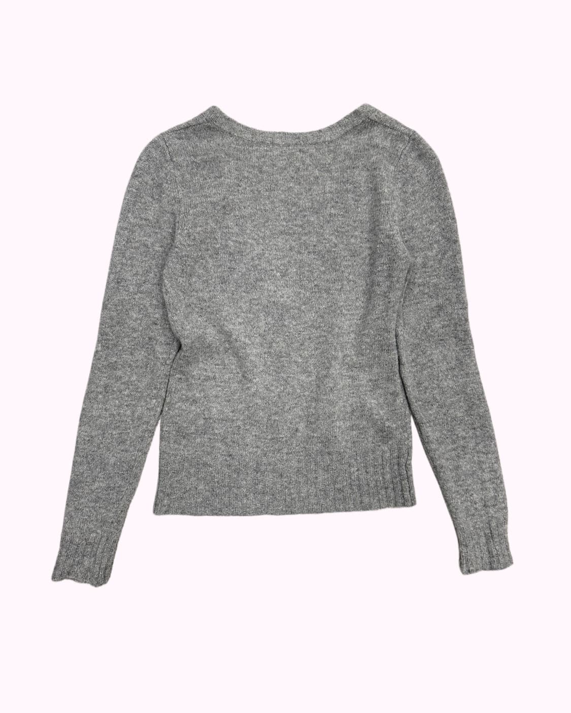grey wool knit cardigan 상품이미지4