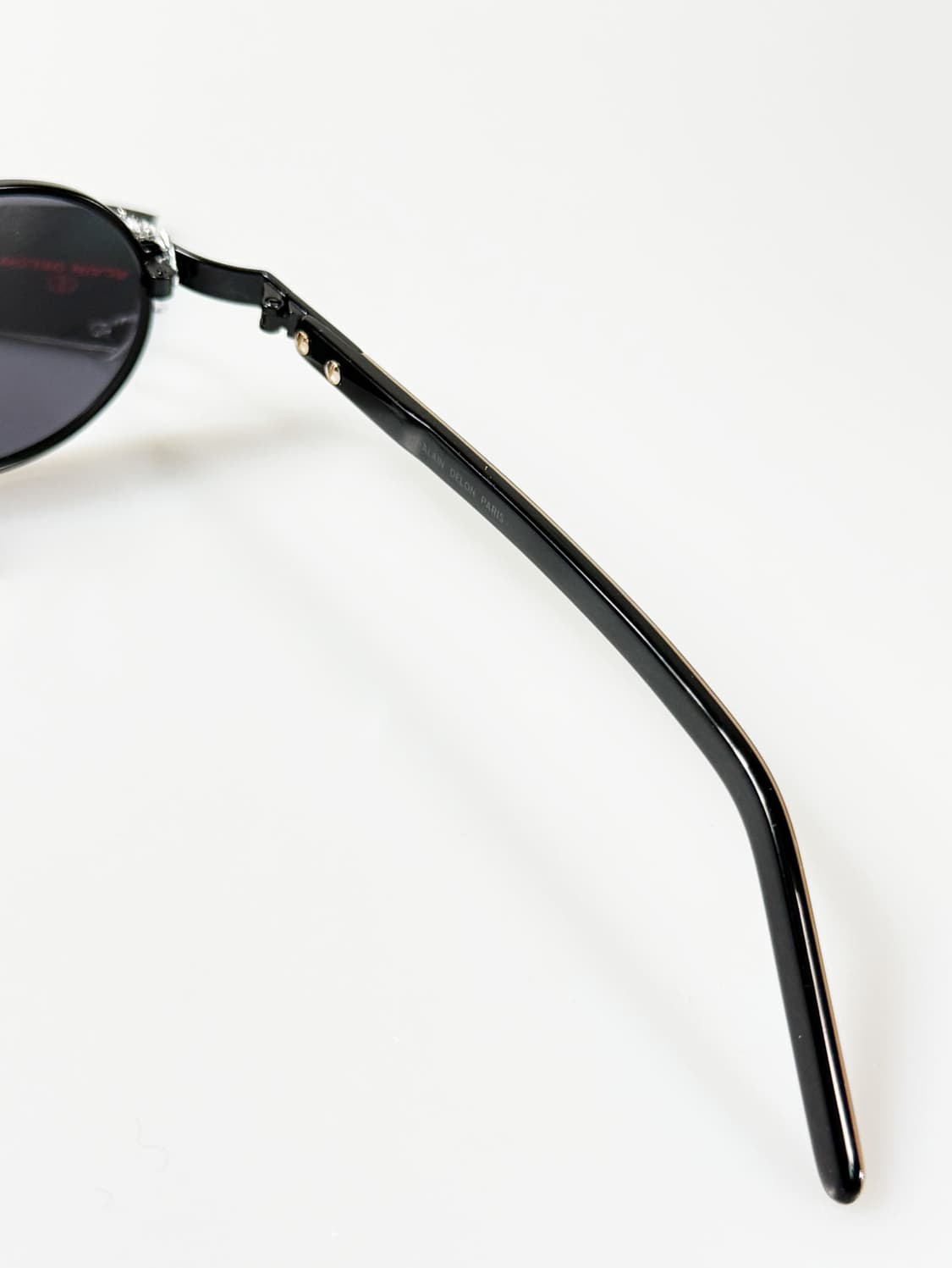 90s ALAIN DELON 알랭들롱 블랙 오벌 프레임 빈티지 선글라스 상품이미지6