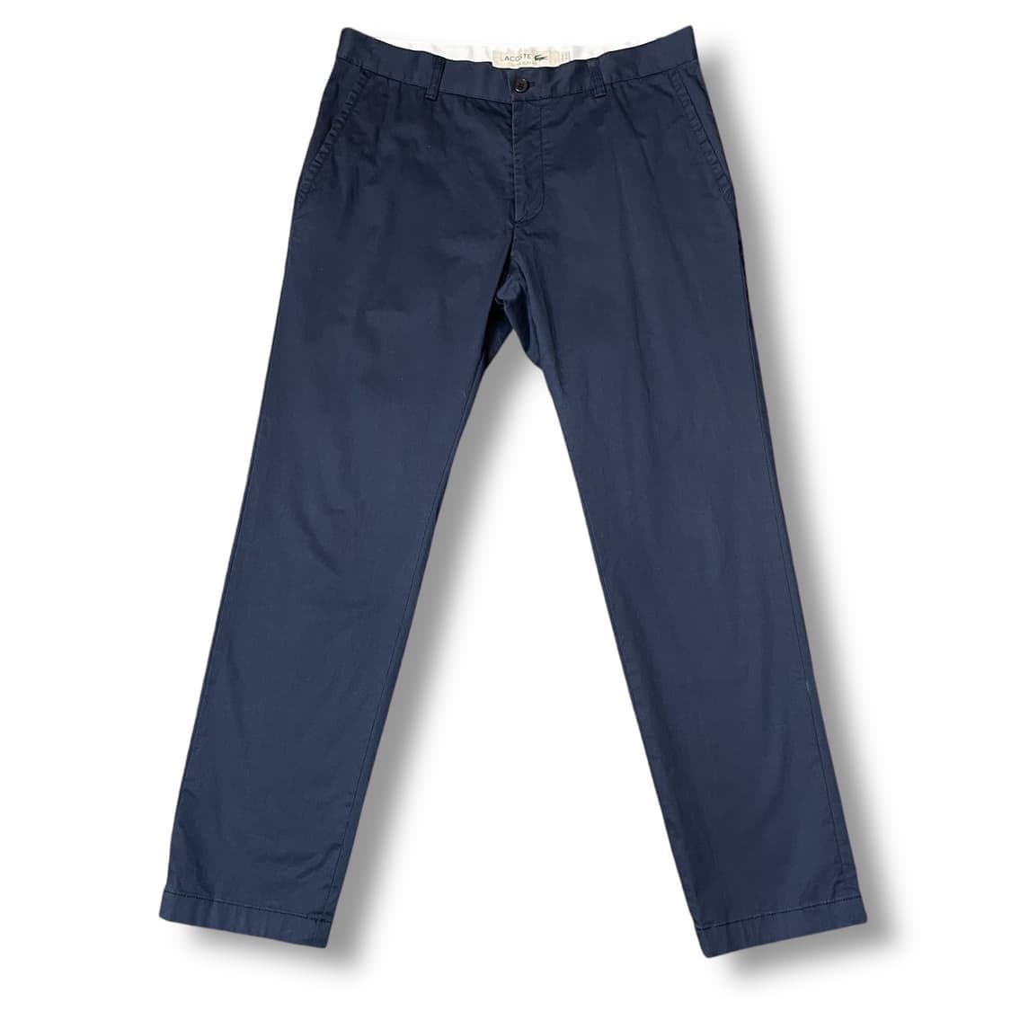 (35) 라코스테 네이비 울트라 슬림핏 치노 팬츠 상품이미지1