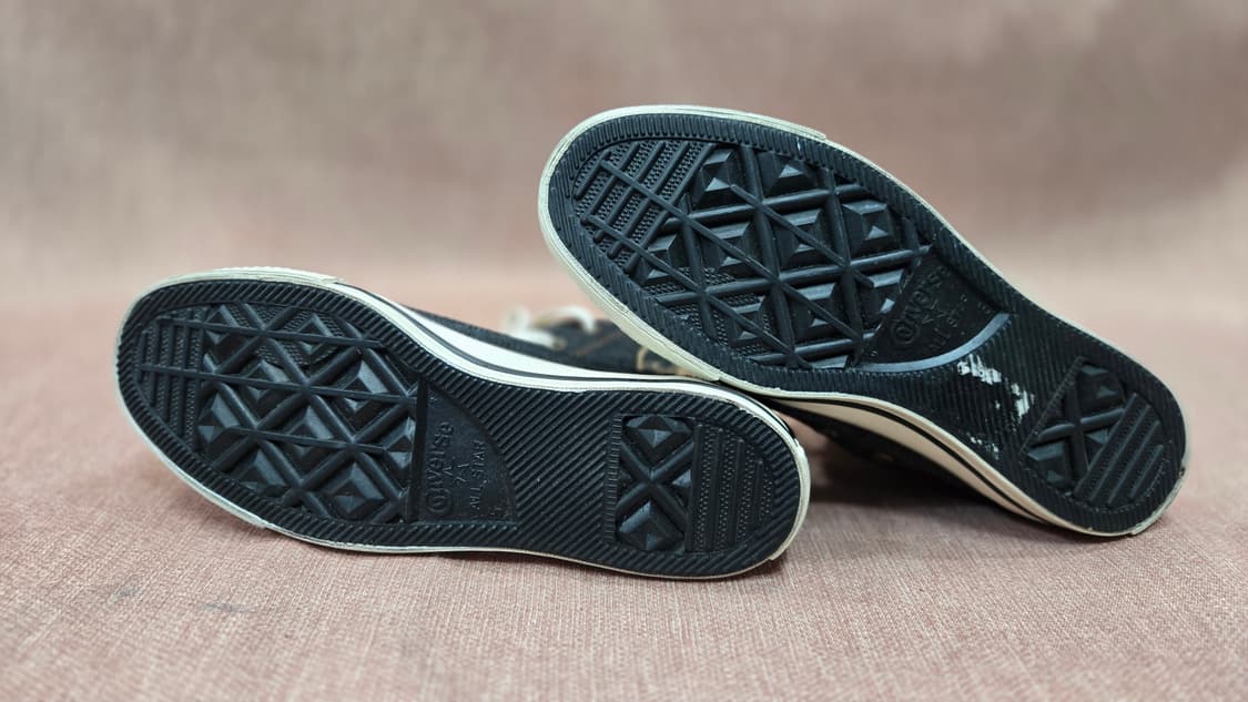 컨버스 미착용 240mm- 데님 하이탑 운동화 안감 털포인트 상품이미지6