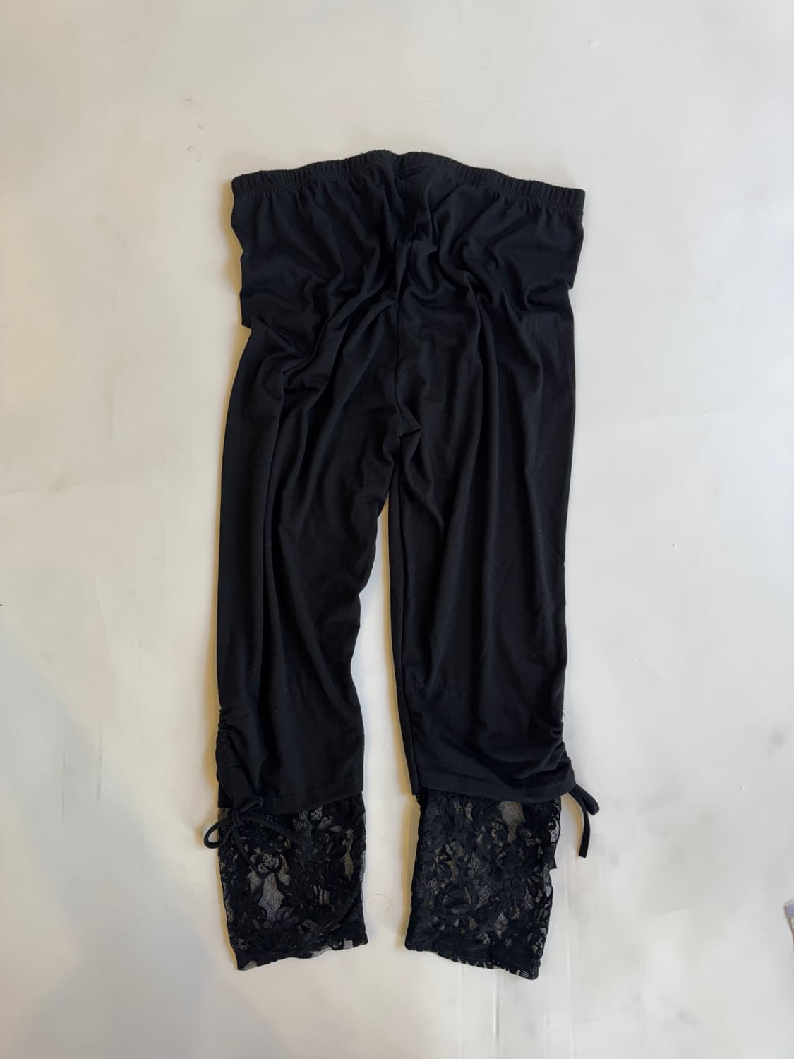 Vintage Lace Trim Shirring pants 상품이미지4
