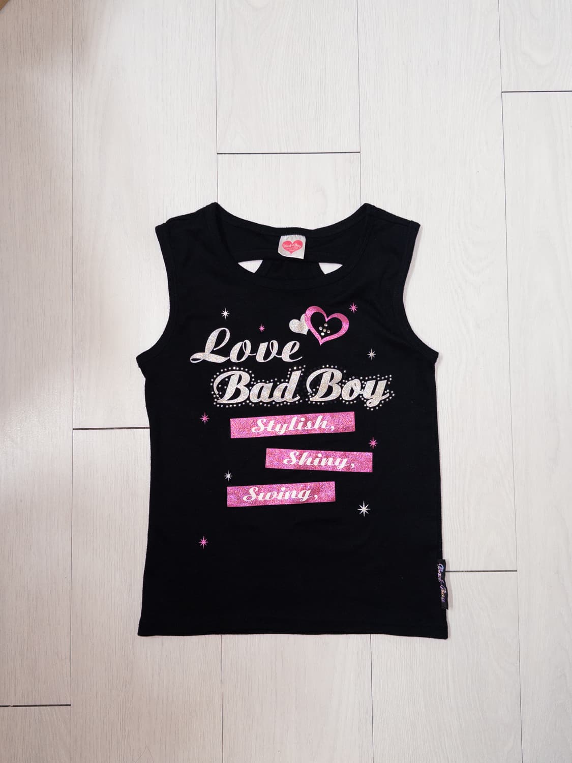 아이디빈티지 ID vintage 갸루 y2k 비즈 나시 슬리브리스 상품이미지1