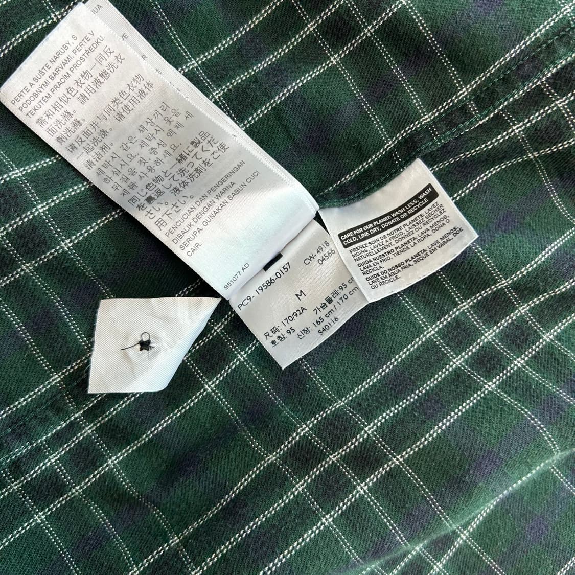 리바이스 체크 플란넬 셔츠 (M) 상품이미지8