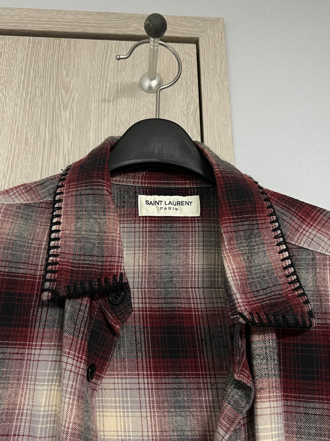 생로랑 플란넬 셔츠 상품이미지5