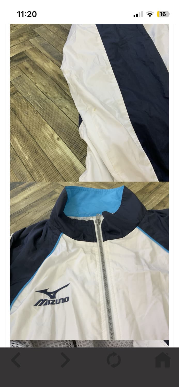 미즈노 집업 자켓 S 상품이미지2